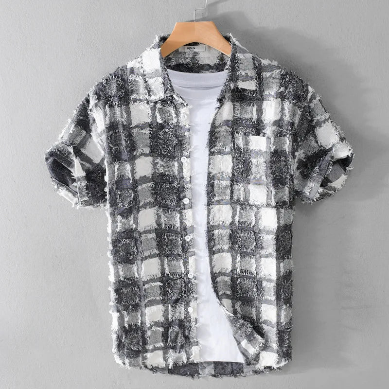 Hudson Plaid Shirt - Watson Grey