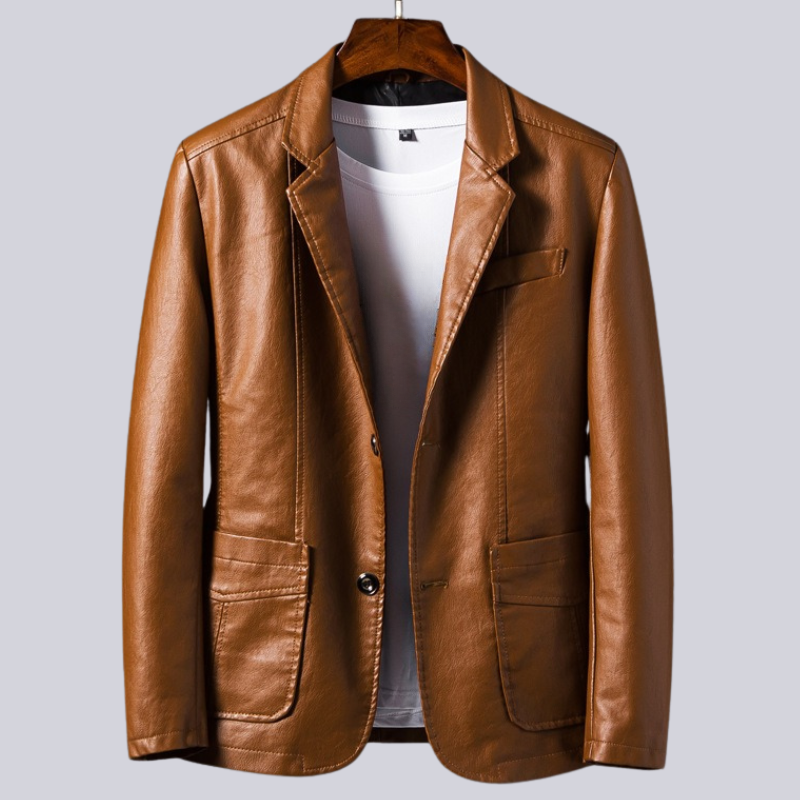 Alexander Andrews Leather Jacket - Watson Grey