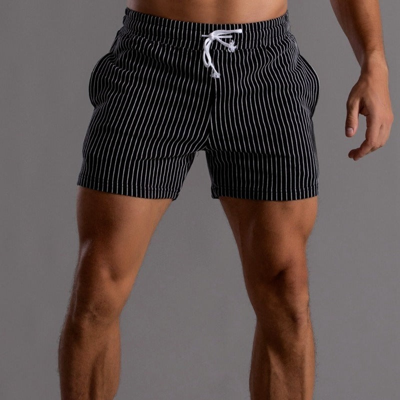 Albert Striped Shorts - Watson Grey