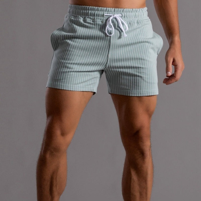 Albert Striped Shorts - Watson Grey