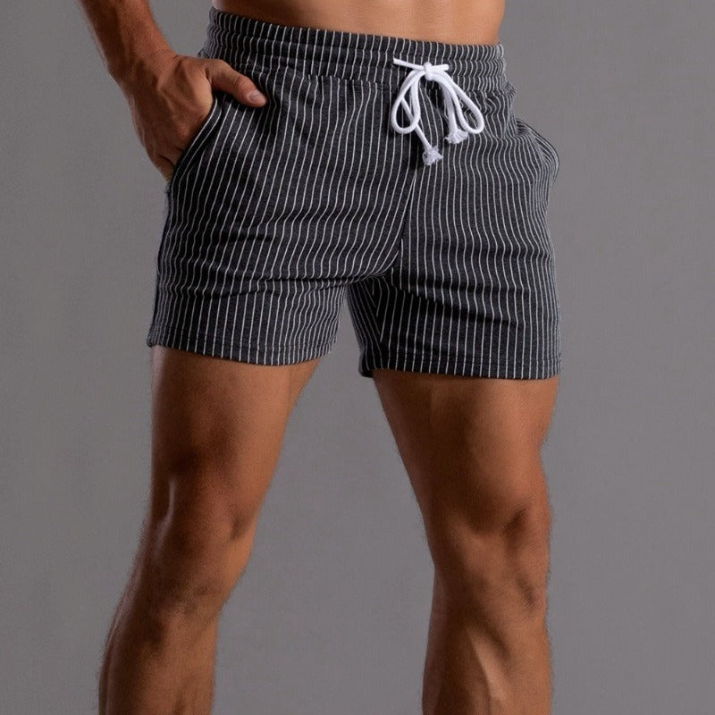 Albert Striped Shorts - Watson Grey